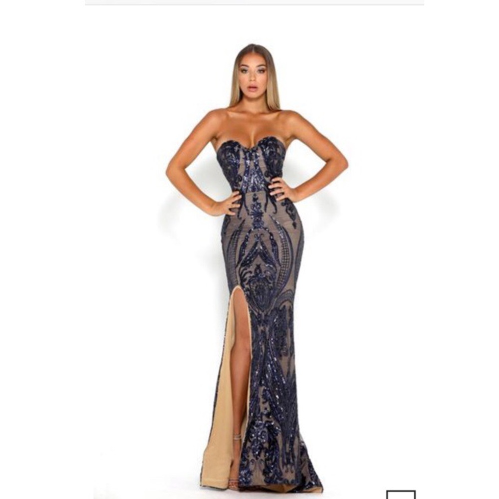 Portia and Scarlett 1755 Navy Dress/ Gown